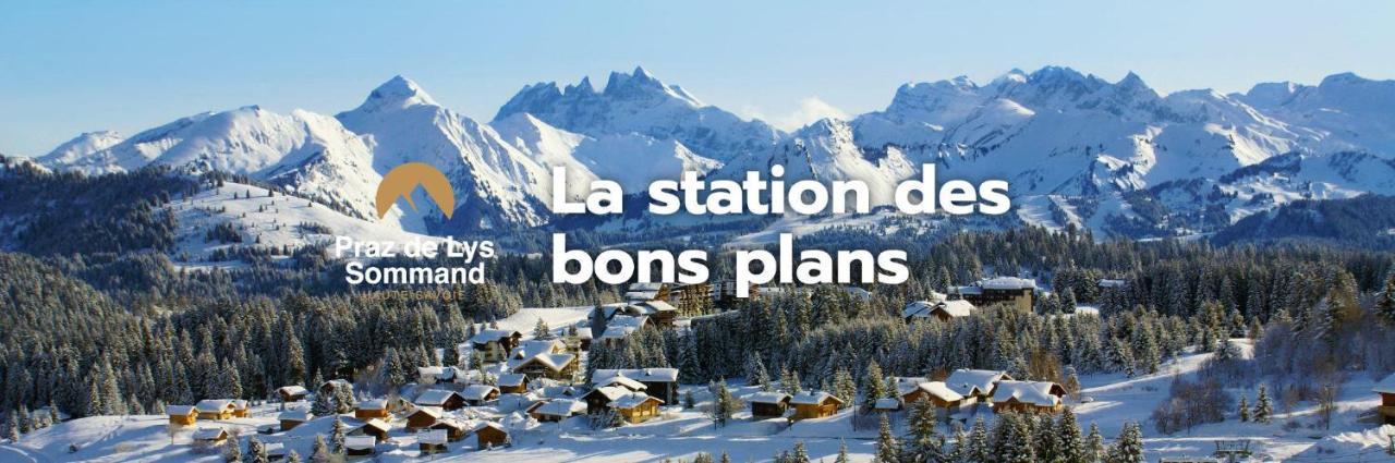 Studio Cabine Praz De Lys Taninges Exteriör bild